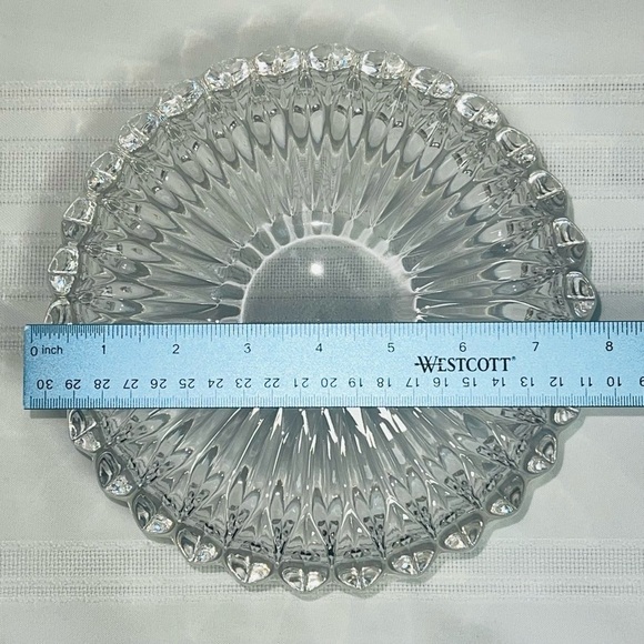Gorham Full Lead Crystal Bowl 8" #C164 Althea Crafted In W. Germany Original Box - Picture 7 of 8
